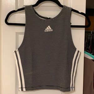 Adidas Zippable Ribbed Tank Top. Sz MED. NWT!
